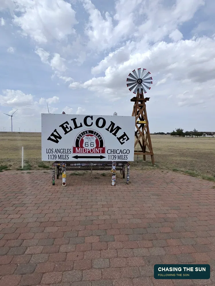 Halfway There on Route 66 in Adrian, Texas